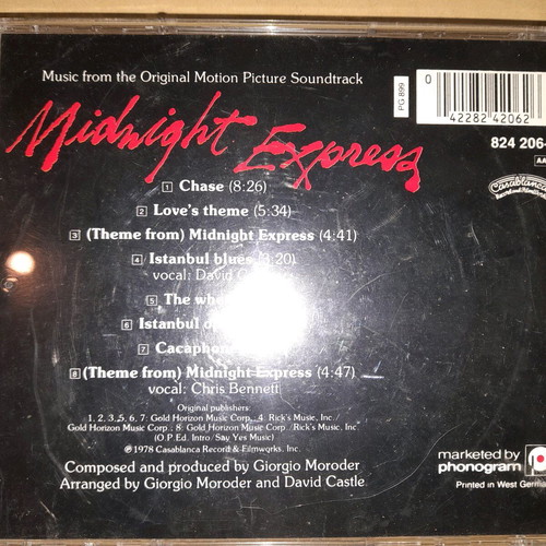 Midnight Express CD used, Giorgio Moroder