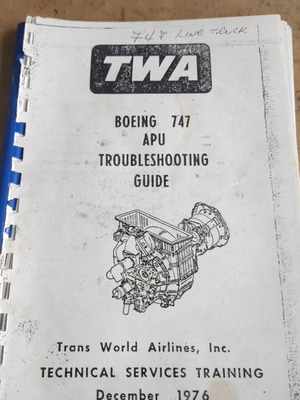 Boeing 747 APU Troubleshooting Guide used