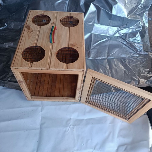 Wooden Dog House BOX new for small breed pets handmade