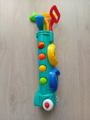Kids Plastic Mini Golf Set with Trolley used