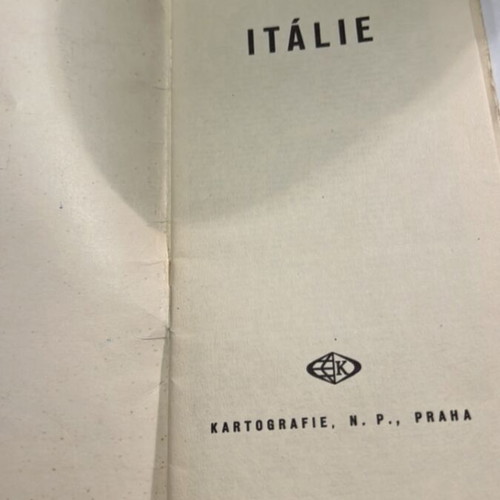 Italy road map used, 1981, in Czech