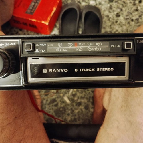 Sanyo Japan 8 Track Car Radio used, FM/AM