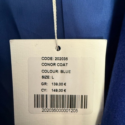 Mind Matter coat new, size large, blue