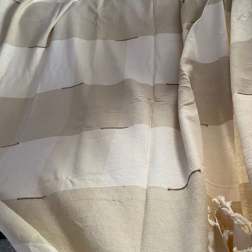 Throw over cream and light brown used, 250 x 220 cm