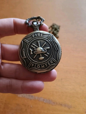 Αντικέ Μπρούτζος Vintage Pocket Watch με Σχέδιο Γραμμάτων καινούργιο