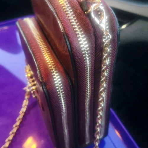 FRNC shoulder bag new, bordeaux, eco leather