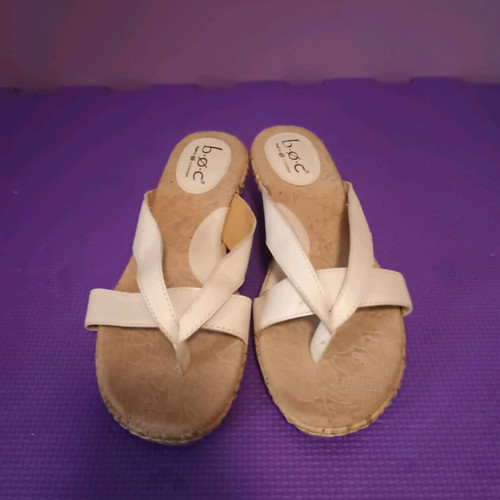 B.o.c Born Concept Women's Sandals Size 40 Like New White