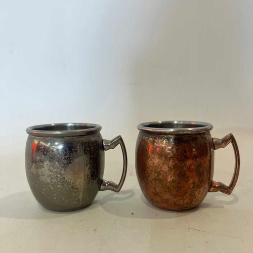 Moscow Mule Cups set of 2 used vintage 4.5x6x4 cm