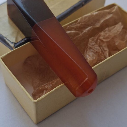 Retro Amber Smoking Pipe 10g New with Original Box