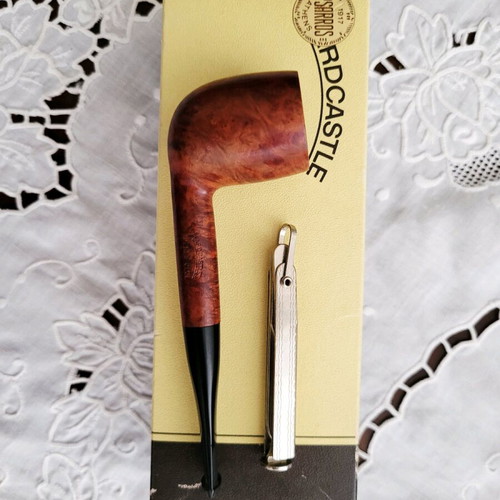 Vintage Hardcastle’s Rocket Club briar pipe used with box and pouch