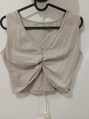 Pilates top like new, beige, size L