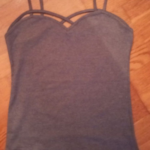 Women's gray camisole with thin straps Tally Weijl like new
