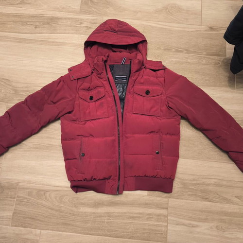 Ανδρικό μπουφάν Tommy Hilfiger μεταχειρισμένο, κόκκινο, μέγεθος XL