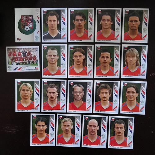 Panini World Cup 2006 Czech Republic sticker set