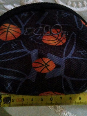 Polo small wallet like new, black and orange