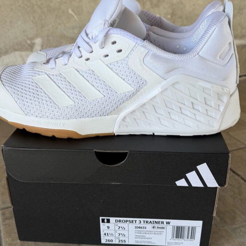Adidas Dropset 3 athletic shoes new, size 41 1/3, white