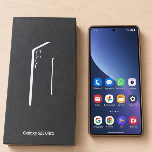 Samsung Galaxy S25 Ultra smartphone, 100% battery