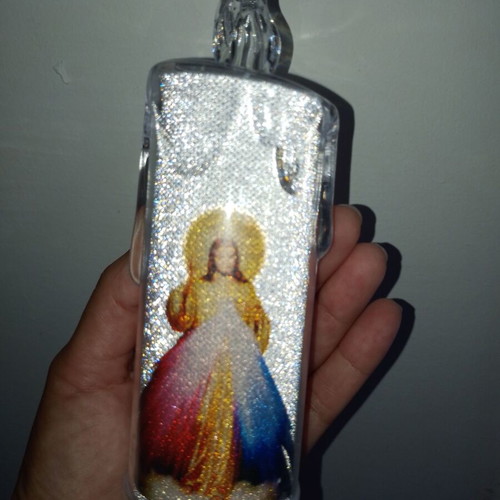 Dedication candle with LED new in its box