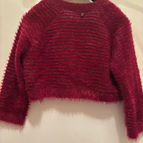 Attrattivo cardigan M used, short, burgundy