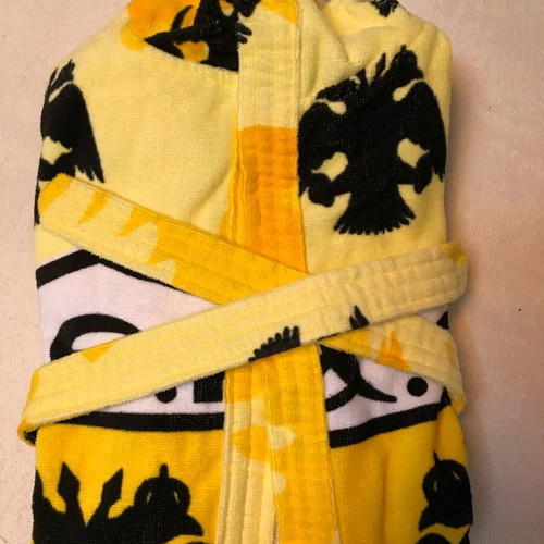 Velveteen AEK kids bathrobe new, size s, 100% cotton