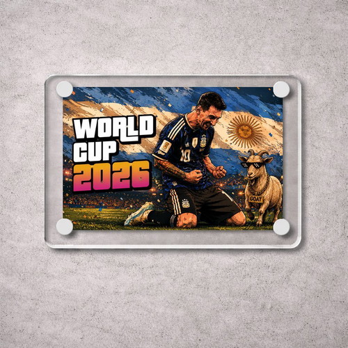 Acrylic Messi 2026 Argentina World Cup Magnet new