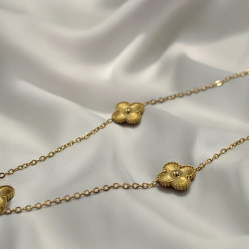 VanC gold-plated steel pendant with 78-84 cm chain