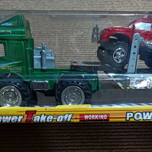Toy car transport truck new with two cars