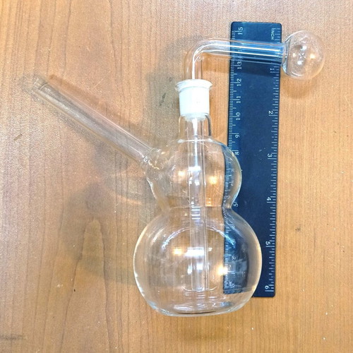 Glass bong new, height 15 cm
