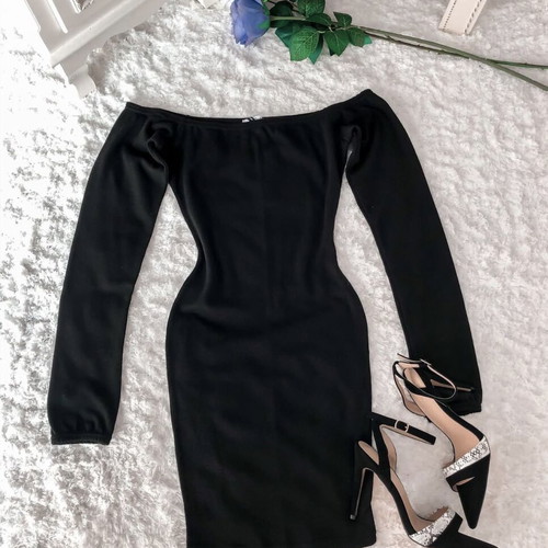 Black off-shoulder dress new