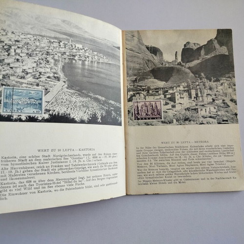 Stamp booklet 1961 used, German edition with lithograph designs