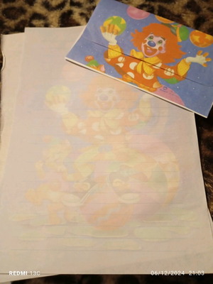 Correspondence used, 1 folder with sheet per set