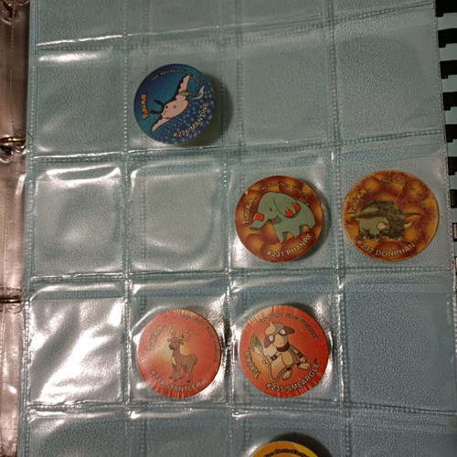 Pokémon tags used, pack of 182 single pieces