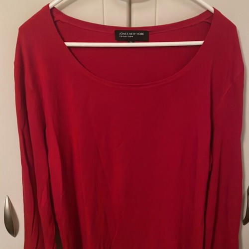 Women's blouse red like new, size XL