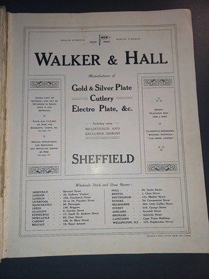 Walker and Hall silverware catalog used