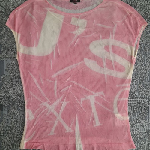 Exte blouse used see-through pink made in Italy