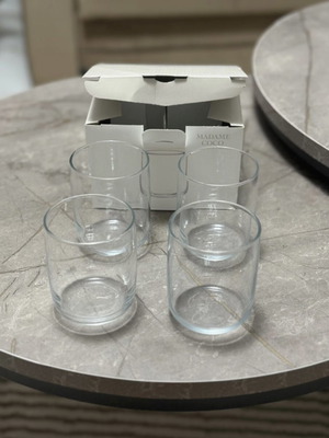 Madame Coco glass set 4 pieces 270 ml new