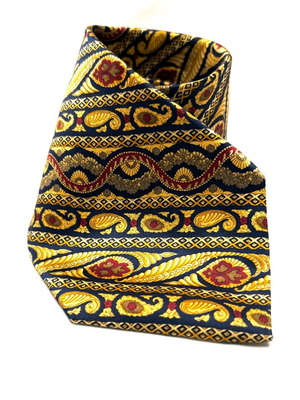 Вратовръзка Lanvin от коприна употребявана, златист цвят в много добро състояние