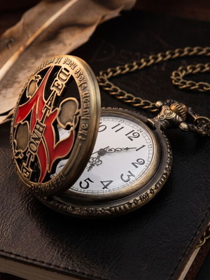 Death Note pocket watch like new, bronze and black