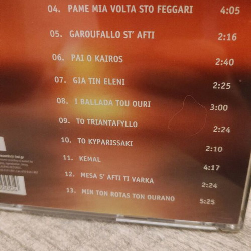 Manos Hatzidakis Instrumental CD used