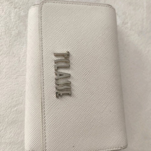 Alviero Martini 1a Classe wallet used, white and beige