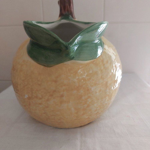 Handmade faience jug hand-painted like new