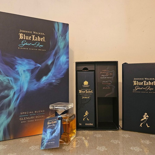 Johnnie Walker Glenury Royal Ghost & Rare Blue Label miniature set new