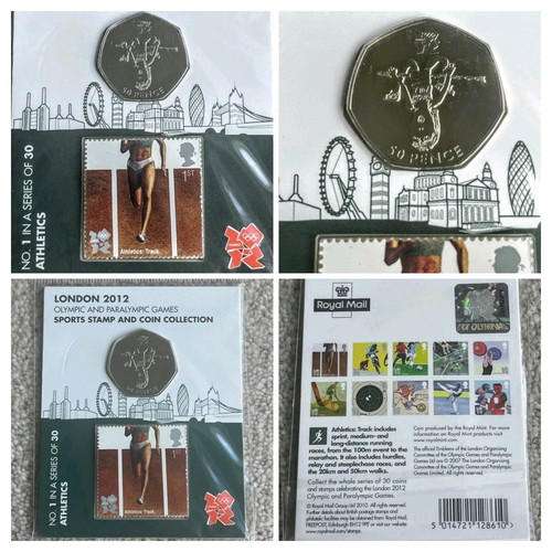 Collectible stamp and coin set Olympic Games London 2012 new