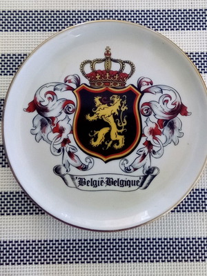 Vintage Belgian Porcelain Plate like new