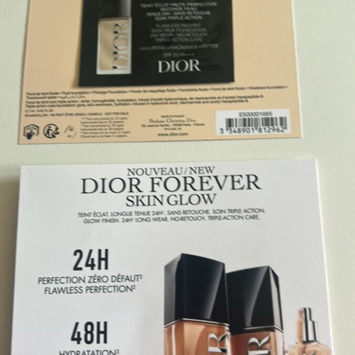 Dior Forever Skin Glow 2 samples new, 2N neutral spf 25