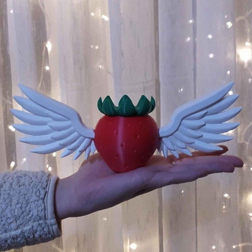 Celeste Angel Strawberry 3D printed figure new, decorative 25 cm