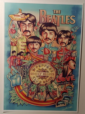The Beatles A4 poster