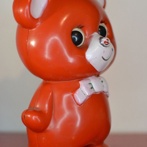 Vintage Sankyo wind-up bear with melody like new (1970)