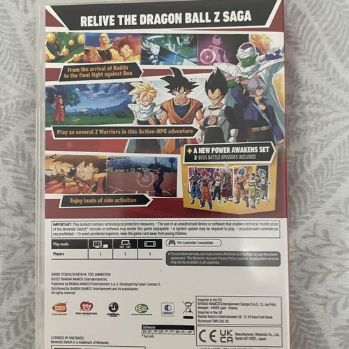 Nintendo Switch game Dragon Ball Z Kakarot