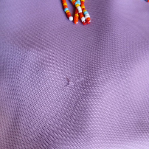 Purple t-shirt used with bead wear, size M